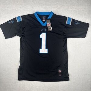 NFL Team Apparel Cam Newton #1 Carolina Panthers Home Jersey Youth L Football QB